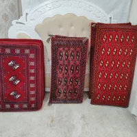 ۳ جفت پشتی دستبافت ترکمن اعلا حد نو