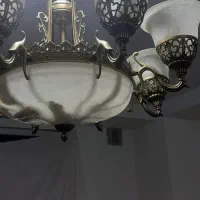 لوستر  ۸شاخه طرح برنز|لوستر و چراغ آویز|فردیس, مجموعه کارخانه جات مپنا|دیوار