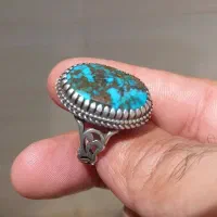 فیروزه نقره اصلی انگشتر