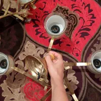 ۲تا لوسترست نقره ای درحد نو