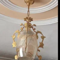 لوستر سه شاخه برنج