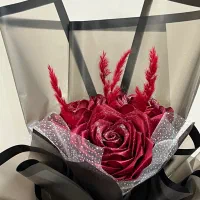 قبول سفارش گل روبانی سه شاخه