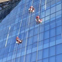 برج شویی نماشویی پنجره کار در ارتفاع بندباز