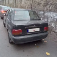 ماشین پراید رنگ سرمه ای