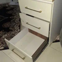 هایگلاس ۳ کشو سفید بدون خطو خش