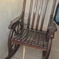 صندلی راک ملوانی تاج دار چوبی