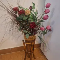 گل باپایه بامبو|گل مصنوعی|ارومیه, |دیوار