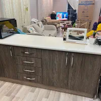 کابینت دست دوم ام دی اف همراه هودوسینگ وشیرظرفشویی