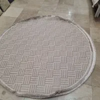 دایره ۲ در ۲ پینترستی نگارین طوسی کرم بژ|فرش|مشهد, امیر|دیوار