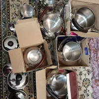 کتری قوری استیل قدیمی|قوری، کتری، قهوه‌ساز دستی|تهران, تهرانپارس شرقی|دیوار