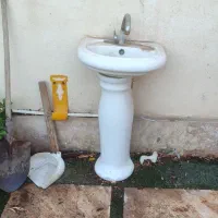 روشویی . شیر فلکه . صفحه کابینتی دولبه