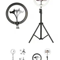 رینگ لایت شارژی پایه دار|دوربین عکاسی و فیلمبرداری|شیراز, زرهی|دیوار