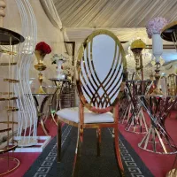 صندلی فلزی تالاری/باغ تالاری/رستورانی مدل ضرافت