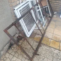 میز فلزی چوبی ۲مترو نیمی