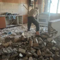 تخریب شناژ دستی سازه نگهبان