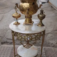 میز برنزی و سماور ست نو
