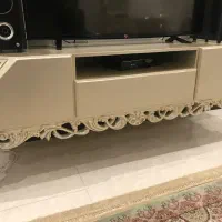 ست میز تی وی، تلویزیون و آینه کنسول جهیزیه چوب راش