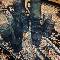 دو دست پارچ و لیوان نو