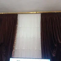 فروش فوری والان دو طرف با چوب پرده طلایی