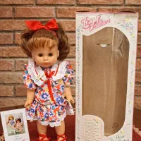 عروسک قدیمی زاف ۳۸ سانت با جعبه تمام گوشتی