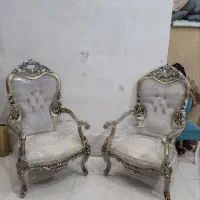 مبلمان سلطنتی 7نفره چوب راش بامیزو عسلی|مبلمان خانگی و میز عسلی|اندیشه, اندیشه فاز ۴|دیوار