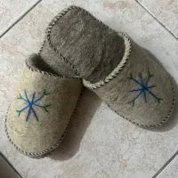 دمپایی نمدی باپشم گوسفندی