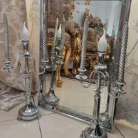 آینه وشمعدان|صنایع دستی و سایر لوازم تزئینی|اسلامشهر, شهرک لاله|دیوار