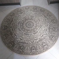 فرش ماشینی  گرد سه متری ۱/۵×۱/۵