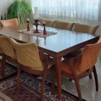 میز ناهار خوری چوب راش ۸نفره با مدلی زیبا|میز و صندلی غذاخوری|زنجان, |دیوار