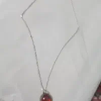 پلاک زنجیر نقره یاقوت شمش|جواهرات|زابل, |دیوار