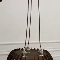 لوستر چوبی ۳ شعله