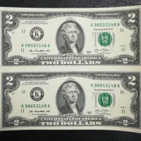 اسکناس کمیاب آنکات دو دلاری2013