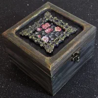 جعبه جواهر چوبی