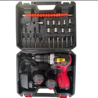 دریل شارژی ۱۱۸ ولت مجموعه ۴۰ عددی نو