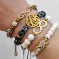 دستبند مهره ای استیل