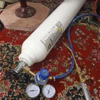 کپسول هوا 10 لیتری سرپیک مانومتر و شلنگ
