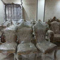 مبل استیل سلطنتی ۹ نفره با ناهارخوری|مبلمان خانگی و میز عسلی|تهران, منیریه|دیوار