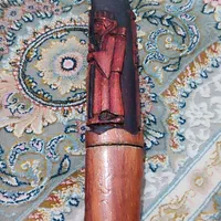 چاقو نیمچه صنایع دستی کار شده چوب|کلکسیون اشیاء عتیقه|تهران, بریانک|دیوار