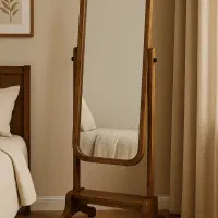 آینه قدی پایه دار چوبی