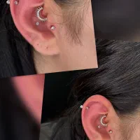 پیرسینگ کل بدن و چال گونه دائم با نخ (۸سال سابقه|خدمات آرایشگری و زیبایی|تربت‌حیدریه, کاشانی|دیوار