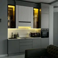 شلف دیواری کتابخانه تی وی وال نجار