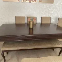 کاناپه تختخواب شو و میز ناهارخوری|مبلمان خانگی و میز عسلی|تهران, مینی‌سیتی (شهرک نفت)|دیوار