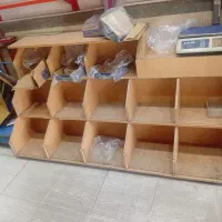 استندشیشه ای حبوبات وخشکبار + قفسهmdfکیک و کلوچه