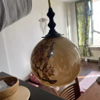 لوستر تکشاخه با حباب بسیار تمیز|لوستر و چراغ آویز|کرج, شهرک جهاننما|دیوار