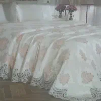 رو تختی ترک ۶ تیکه دانتل دوزی شده