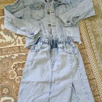 کت دامن جین سایز 50کاملا سالم