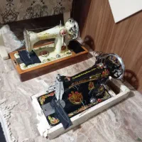 چرخ خیاطی سفید و مشکی برقی دستی جوکی مارشال تضمینی