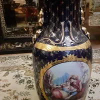 گلدان سرمه ای و طلاکوب لیلی مجنون|مجسمه، تندیس، ماکت|سهند, |دیوار