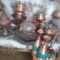 ظروف مسی بصورت یکجا فروخته میشه