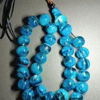 تسبیح کهربا 161گرم شیشه‌ای